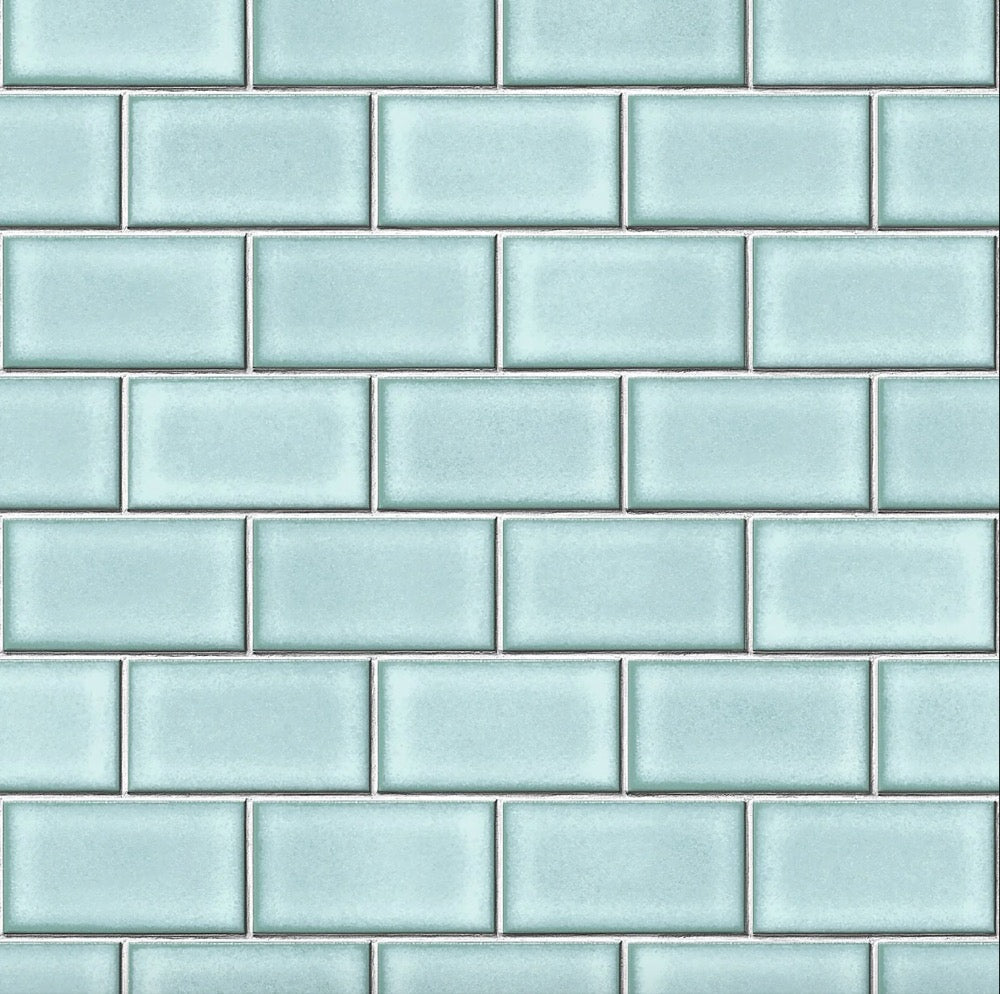 BA22077106d Fabulous and trendy tile on the roll effect vinyl. Fully washable and durable. Paste the wall vinyl.