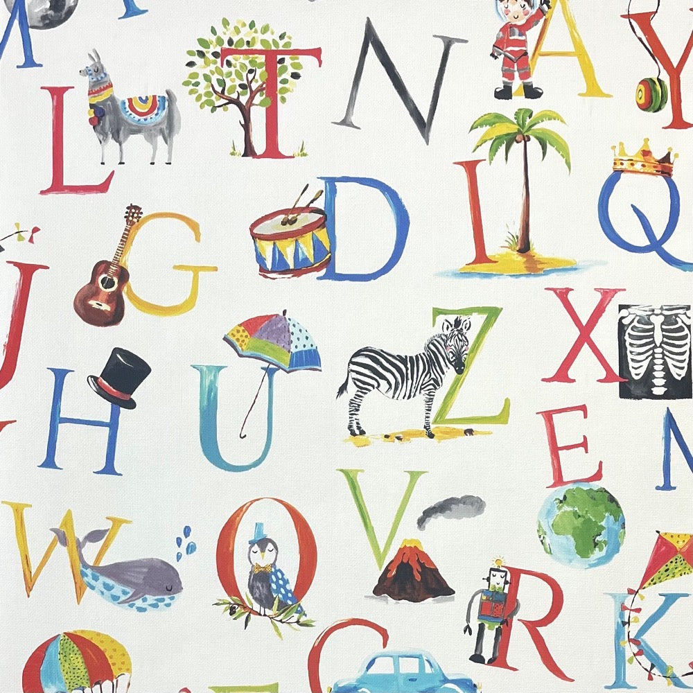NJN207701g Fun kids design with a gorgeous colourful alphabet motif. Paste the wall vinyl.