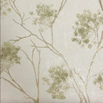 VHM9555671FD Beautiful trailing floral sprig in in gold with fabulous metallic detail on heavyweight Italian vinyl.