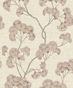 b31677001r Gorgeous gingko floral trail on a gorgeous textured neutral background. Blown vinyl.