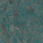 nv103777319e Striking flowing leaf motif in green, teal and bronze tones with fabulous metallic detail. Paste the wall vinyl.