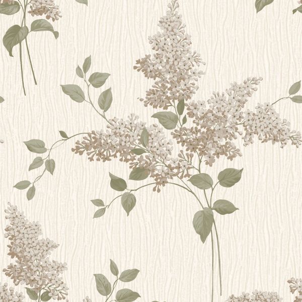vh4132240b Delicate vintage floral motif on silk effect textured background in beige. Heavy weight Italian vinyl.