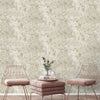 n17466310g Beautiful liquid marble effect in cream and gold. Paste the wall vinyl.