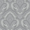 n52000316di Beautiful classic damask pattern with a modern twist in gorgeous grey and silver tones. Heavy weight paste the wall vinyl.
