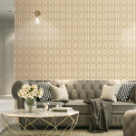 nv22066012d Paste the wall geometric trellis. Perfect for modern feature walls.
