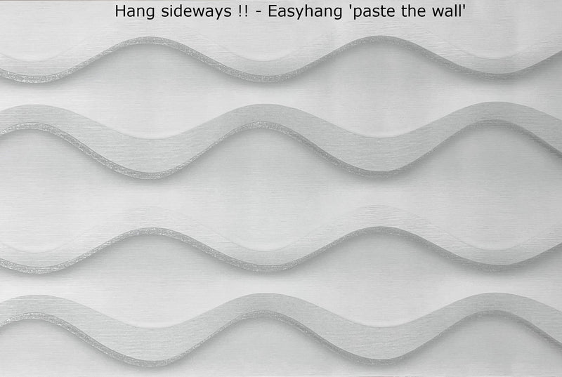 nv50600400sn Fabulous wave design with subtle glitter detail. Easy to hang. Paste the wall vinyl. This beautiful design can be hung vertically or horizontally.