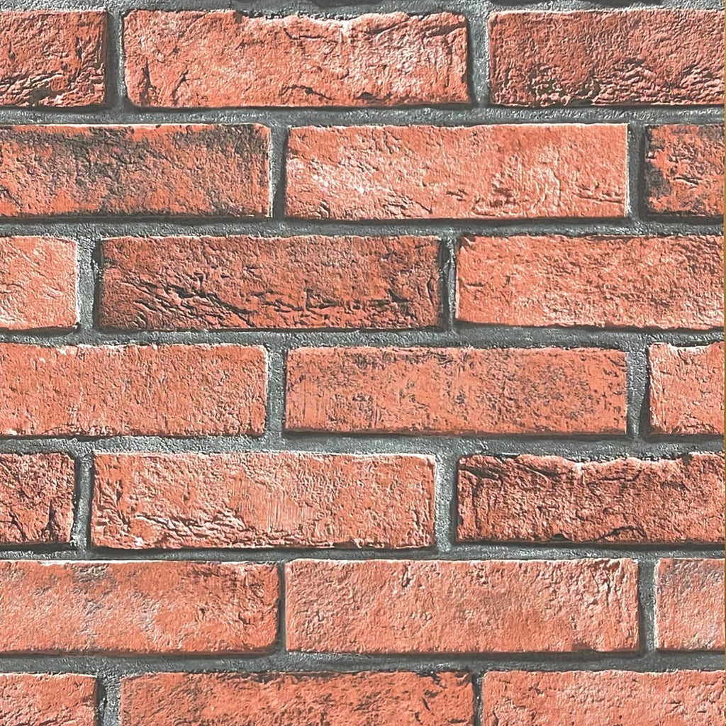 nv50611141sn Fabulous 3D brick effect vinyl in grey. Easy to hang and paste the wall.