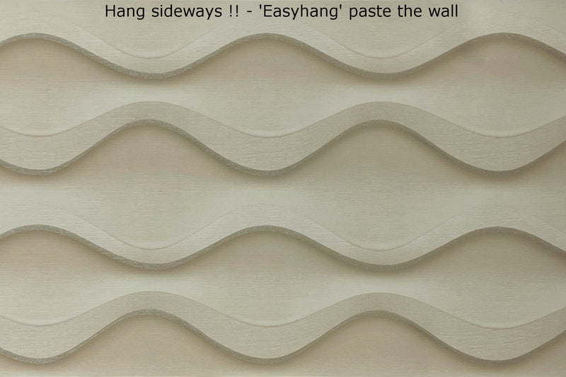 nv50633424sn Fabulous wave design with subtle glitter detail. Easy to hang. Paste the wall vinyl. This beautiful design can be hung vertically or horizontally.