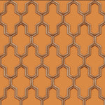 nvwf12133026di Fabulous geometric trellis in trendy orange. Paste the wall vinyl.