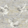 v3600100hd Beautiful sarus crane bird design in soft grey tones. Paste the wall vinyl.