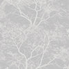v6540001h Gorgeous grey textured tree trail design with beautiful glitter detail.