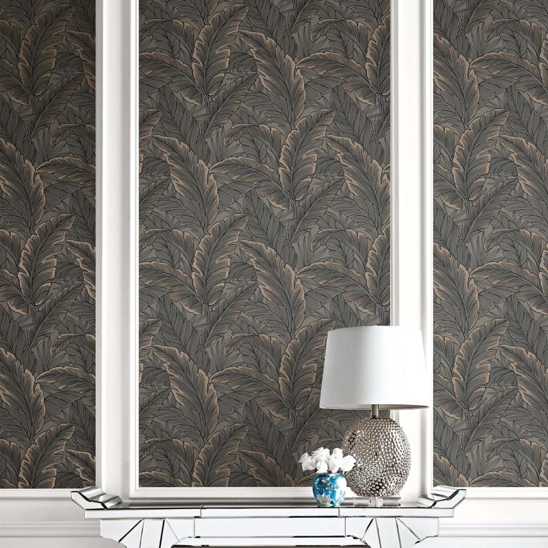 vs1033048pt Dramatic designer flowing leaf design. Fabulous feature wall with a sense of adventure