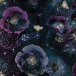 w69299301a Stunning deep purple feature floral with gorgeous glitter detail.