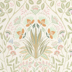 ND89297210cd Beautiful floral damask motif on fabulous designer paste the wall wallpaper.