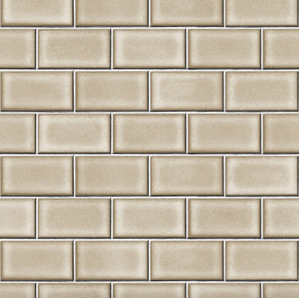 BA22033104d Fabulous and trendy tile on the roll effect vinyl. Fully washable and durable. Paste the wall vinyl.