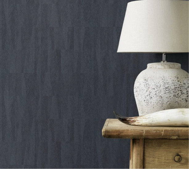 n41800927r Fabulous subtle geometric pattern in navy blue on paste the wall vinyl.