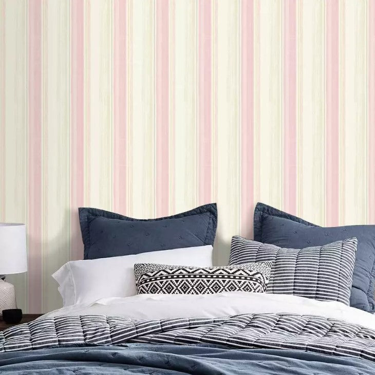 NFO408801G Gorgeous pink stripe on paste the wall vinyl.