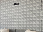 nv22000061d Funky geometric 3D effect. Superior quality, paste the wall, vinyl.