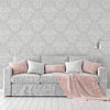 W9010060H Stylish and timeless woodland damask featuring beautiful animals and foliage in gorgeous. Heavyweight wallpaper.