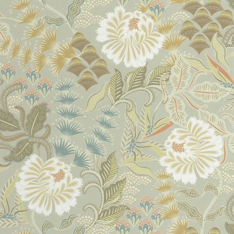 ND89287530cd Gorgeous vintage floral with beautiful leaves on paste the wall designer wallpaper.