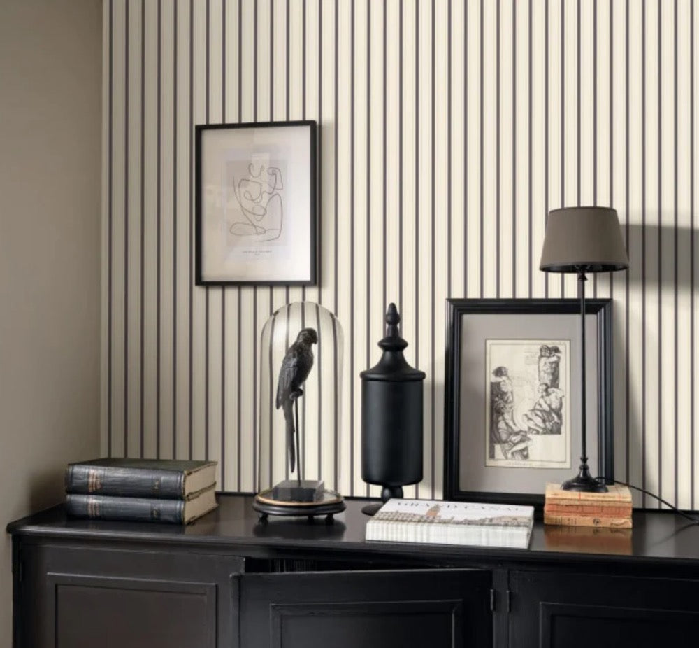 NT81579602cd Fabulous and timeless stripe on paste the wall designer wallpaper. ***PLEASE NOTE: This wallpaper is a special order product and therefore delivery will take approx. 10 working days.