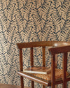 ND89312877cd Fabulous flowing gold leaf motif set against a deep background. Designer paste the wall wallpaper. ***PLEASE NOTE: This wallpaper is a special order product and therefore delivery will take approx. 10 working days.