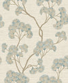 b31677018r Gorgeous gingko floral trail on a gorgeous textured neutral background. Blown vinyl.