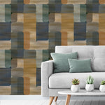 n19477201g Gorgeous multi colour abstract geometric on paste the wall vinyl.
