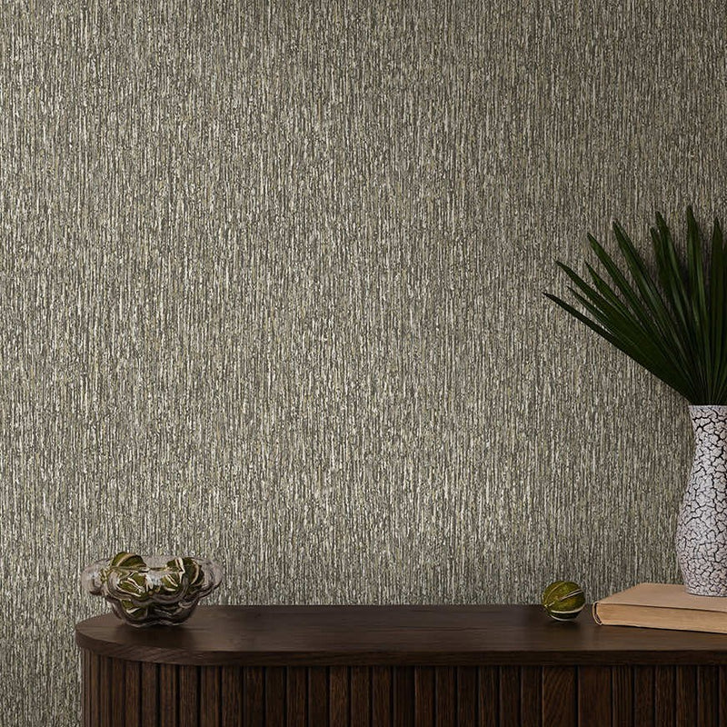 n3600385h Beautiful vertical interweaving texture in charcoal. Paste the wall vinyl.