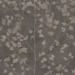 n41600664r Beautiful flowing leaf motif that creates a subtle stripe in charcoal and metallic grey tones.