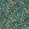 n46055834r Funky all over pattern with gorgeous leaves and flowers in blue, green and red tones on a rich deep background. Paste the wall.