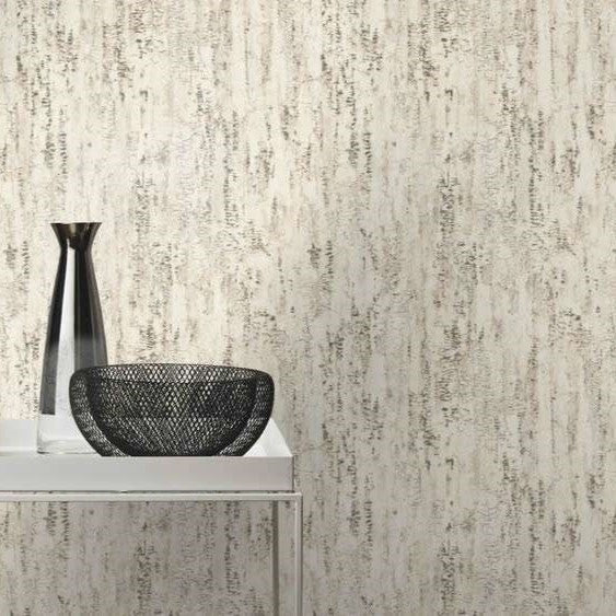 n55400052r Fabulous shabby natural bark effect design in beige, cream and greige tones. Paste the wall.