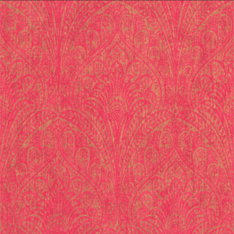 n74688365r Beautiful and luxurious deep pink damask with gorgeous gold metallic detail. Paste the wall vinyl.