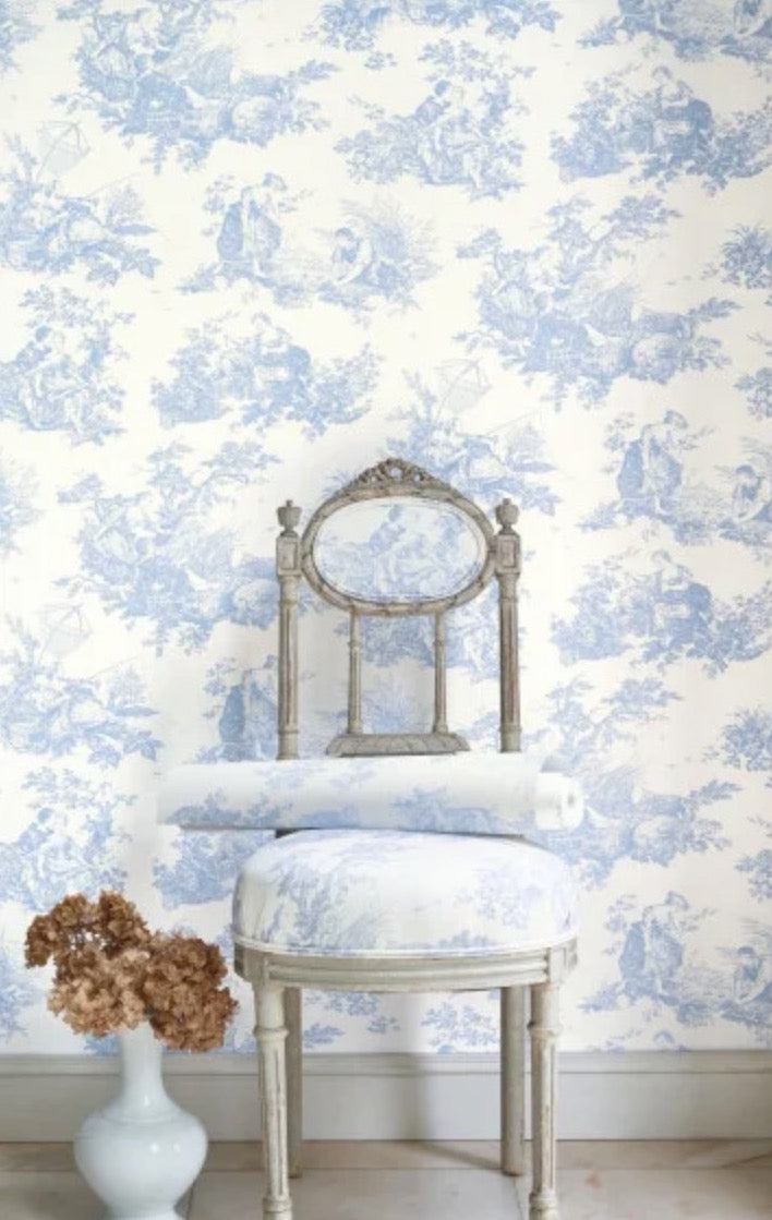 n87916217cd Beautiful vintage Toile de Jouy on designer paste the wall wallpaper. ***PLEASE NOTE: This wallpaper is a special order product and therefore delivery will take approx. 10 working days.