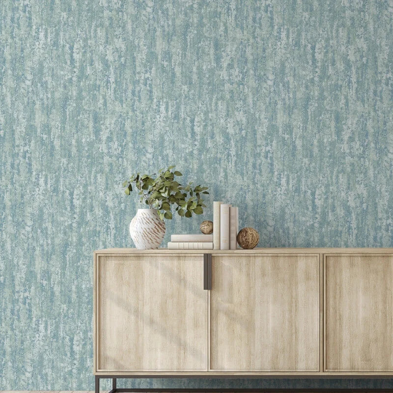 na6677904g Fabulous paste the wall blown vinyl in blue with a modern concrete effect design.
