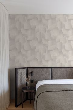 nmu310004g Fabulous and stylish abstract shapes in greige tones. High quality paste the wall vinyl.