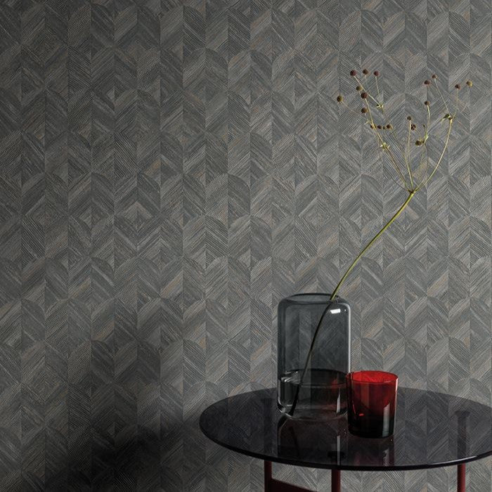 nmu323307g Timeless art deco inspired shell motifs in brown. High quality paste the wall vinyl.