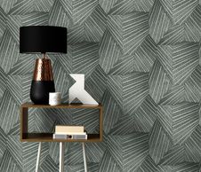 nv101500247e Gorgeous and modern geometric pattern in charcoal and grey tones. Paste the wall vinyl.