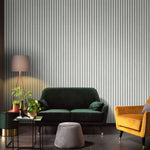 nv104000031e Beautiful '3D effect' wood slats design on paste the wall vinyl.