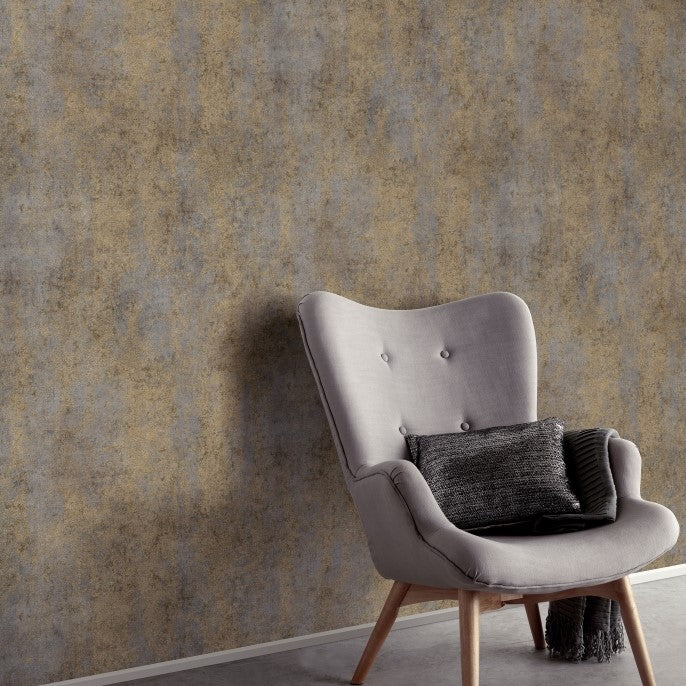 nv104300838e Fabulous industrial inspired distressed concrete texture in charcoal and bronze tones. Paste the wall vinyl.