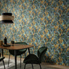 nv104455619e Fabulous 'mosaic' inspired leaf design in gorgeous green, blue and yellow tones. Paste the wall vinyl.