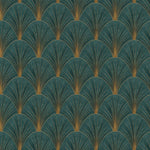 nv104555119e Gorgeous 'art deco' inspired geometric in teal with gold. Great quality. Paste the wall vinyl.