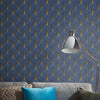 nv104577108e Gorgeous 'art deco' inspired geometric in teal with gold. Great quality. Paste the wall vinyl.