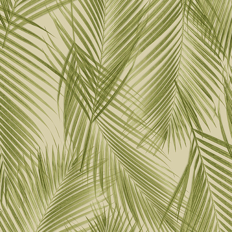 nv2535503s Stunning textured overlapping leaf motif in green on a gorgeous matt background. Paste the wall vinyl. Durable and washable.