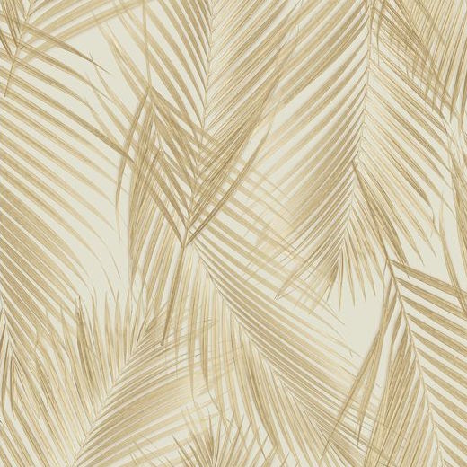 nv2566301s Stunning overlapping leaf motif in gold on a gorgeous charcoal background. Paste the wall vinyl. Durable and washable.