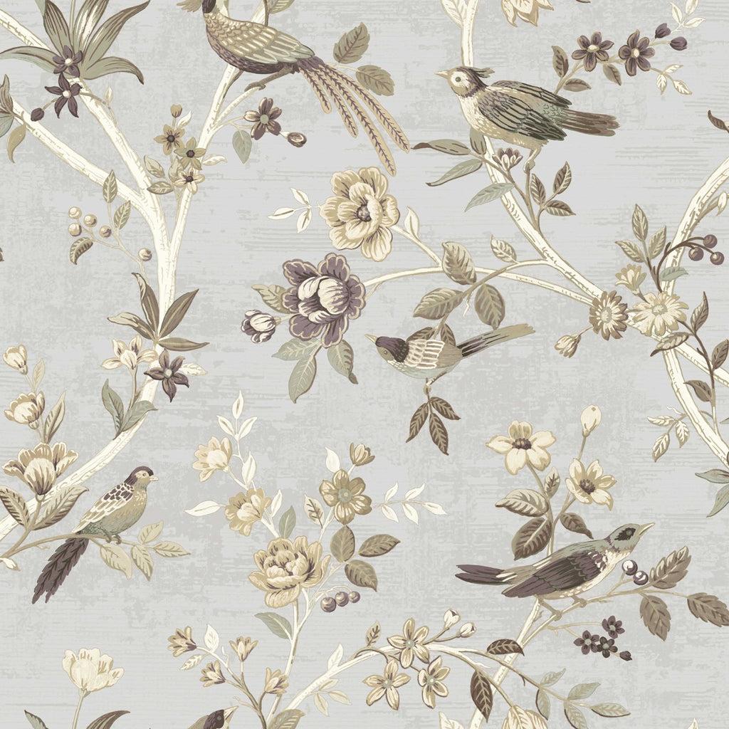nv2880045p Stunning floral bird trail on textured paste the wall vinyl. Supreme quality.
