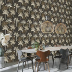 nv69166306r Fabulous tropical tree motif on a paste the wall vinyl.