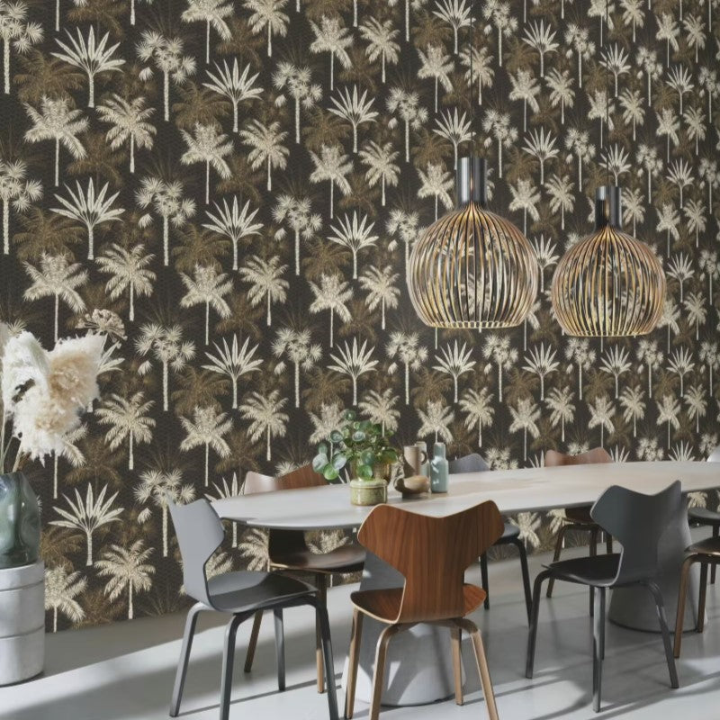 nv69166306r Fabulous tropical tree motif on a paste the wall vinyl.