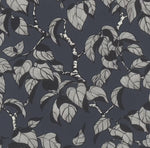 nv69200204r Gorgeous charcoal matt background with a beautiful flowing leaf trail. Paste the wall vinyl.