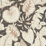 nv69900302r Gorgeous cream and copper leaves on a deep charcoal background. Paste the wall vinyl.